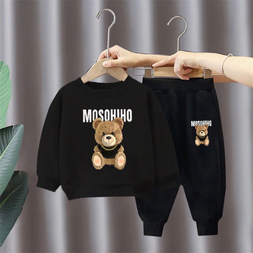 Children's Clothing Boy Sets Spring Autumn Mother Kids Girls Outfits Suits Baby Cute Sports Hoodie Trousers 2pcs Toddler Clothes