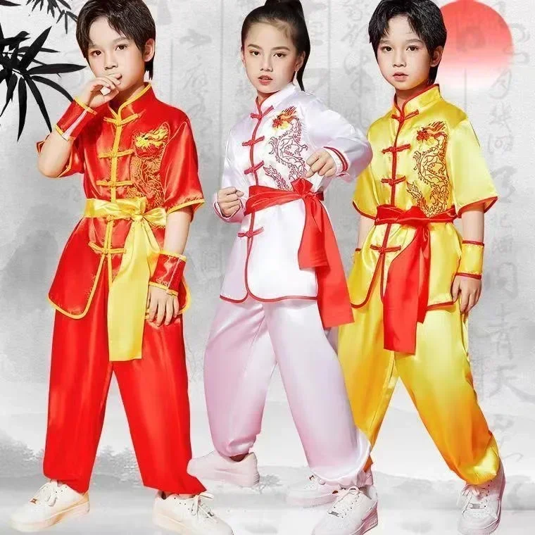 Girl Wushu Suit Traditional Chinese Clothing Performance Kids Kung Fu Martial Art Uniform Boy Tai Chi Costume Children's Sets - Image 3