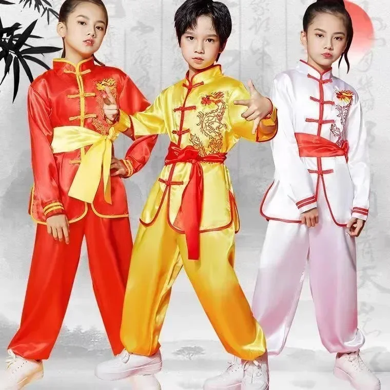 Girl Wushu Suit Traditional Chinese Clothing Performance Kids Kung Fu Martial Art Uniform Boy Tai Chi Costume Children's Sets - Image 6