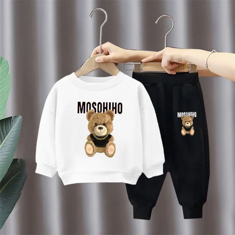 Children's Clothing Boy Sets Spring Autumn Mother Kids Girls Outfits Suits Baby Cute Sports Hoodie Trousers 2pcs Toddler Clothes - Image 3