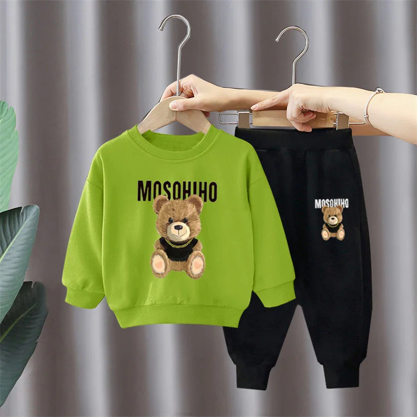 Children's Clothing Boy Sets Spring Autumn Mother Kids Girls Outfits Suits Baby Cute Sports Hoodie Trousers 2pcs Toddler Clothes - Image 4